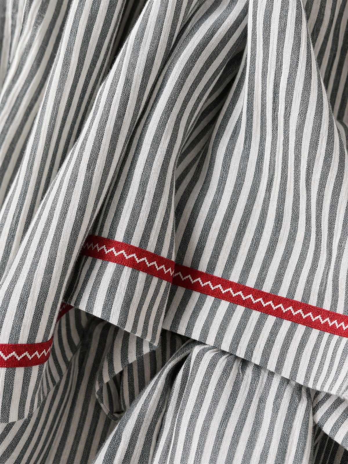 Yvaine | Maxi Dress | Women's Striped, Spaghetti Strap | Red Trim Detail