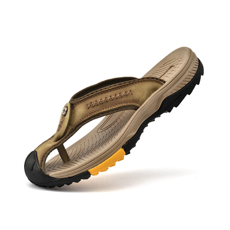 Flip Flops Men Toe Protection Lightweight Breathable Water Resistant