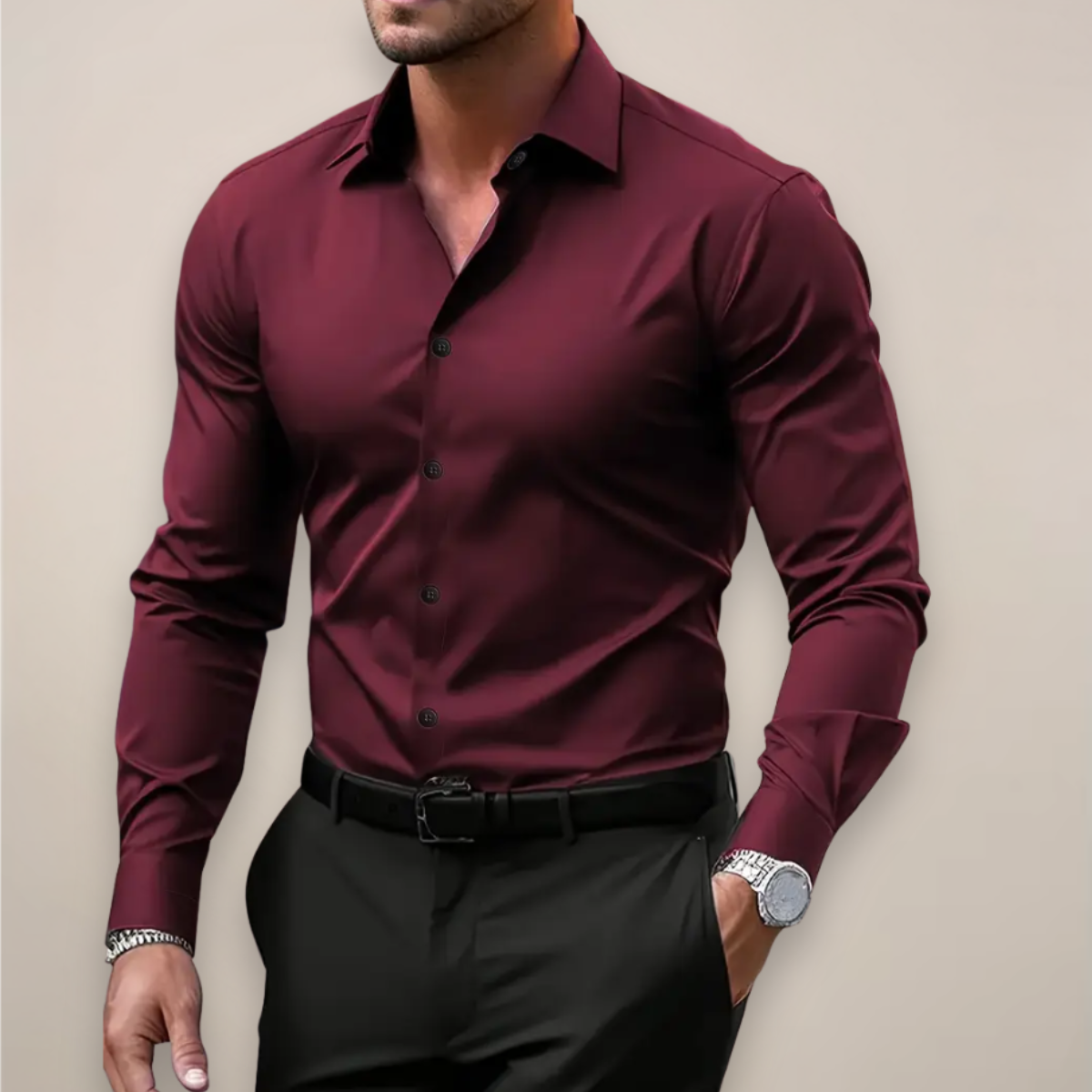 Men's Slim Fit Shirt | Spring, Casual & Office | Noor