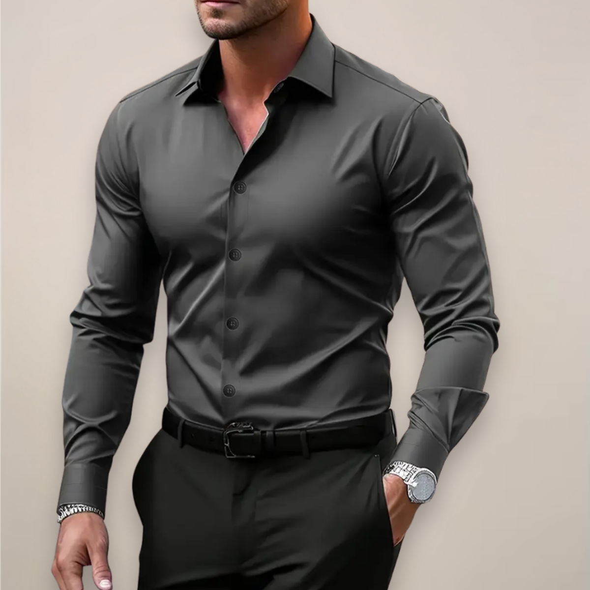 Men's Slim Fit Shirt | Spring, Casual & Office | Noor