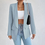 Women Blazer Single Breasted Structured