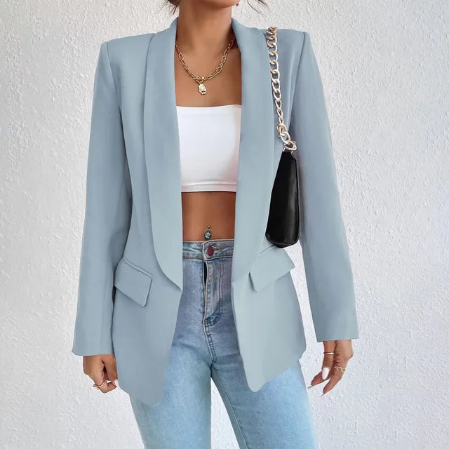 Women Blazer Single Breasted Structured
