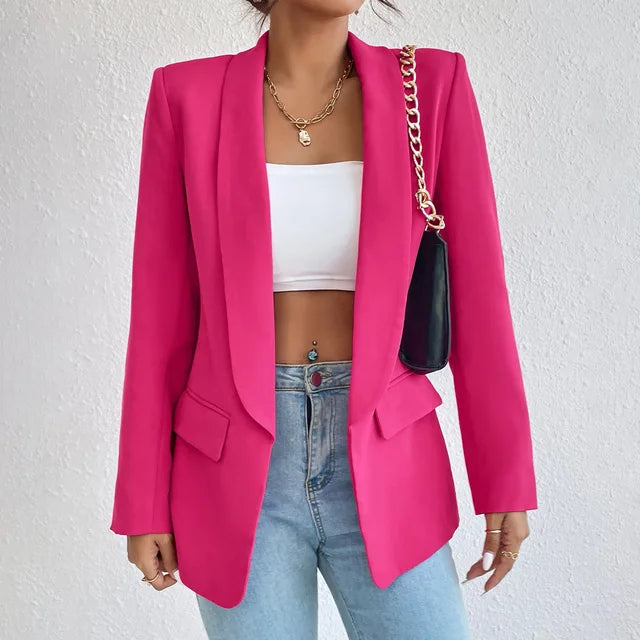 Women Blazer Single Breasted Structured