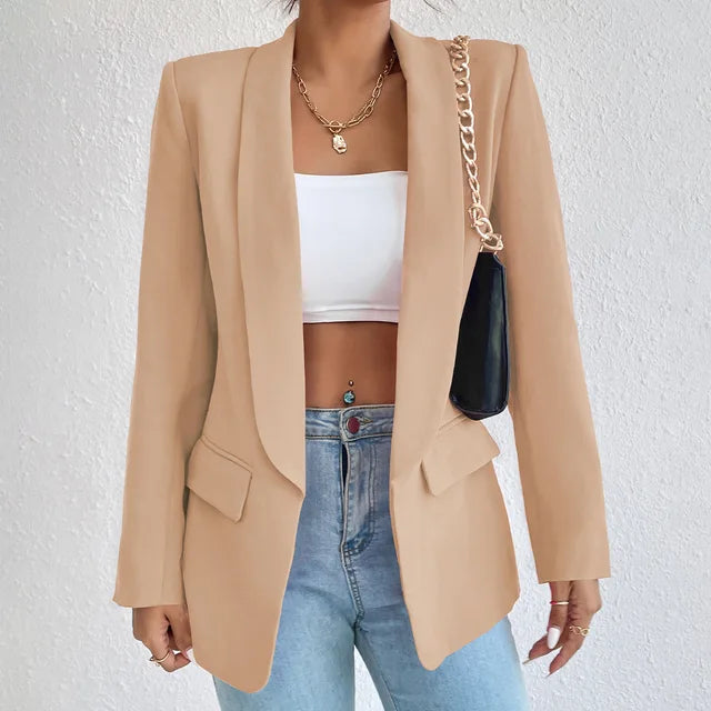 Women Blazer Single Breasted Structured