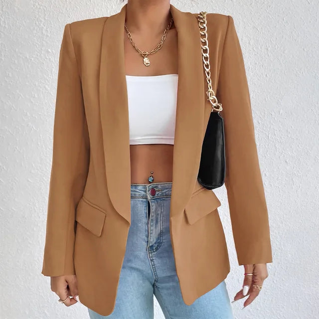 Women Blazer Single Breasted Structured