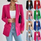Women Blazer Single Breasted Structured