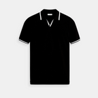 Men Polo Shirt Sleeveless Pure Cotton Contrast Trim Slim Fit