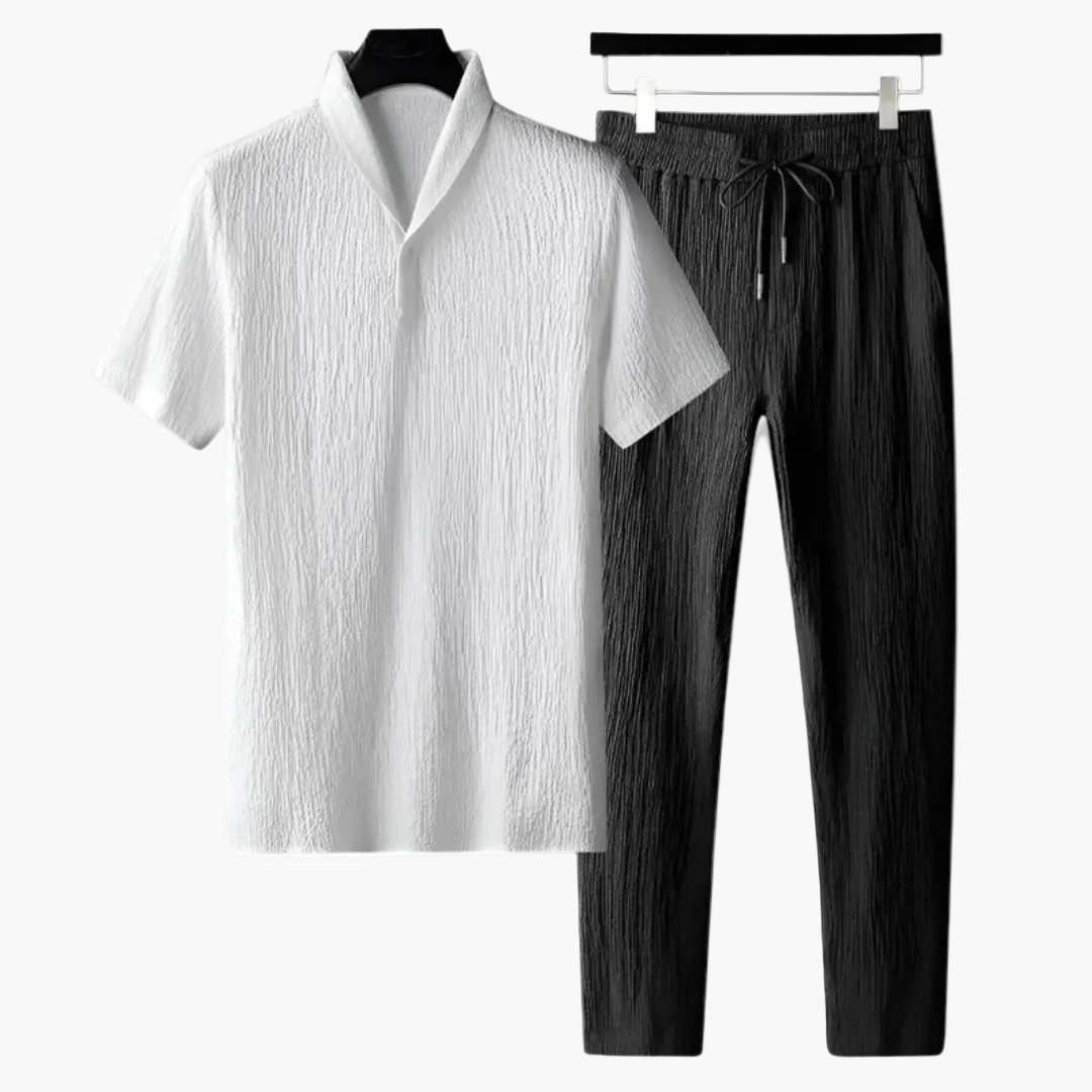 Xanthe | Cotton Co-ord Set | Women's Summer Two-Piece | Shirt & Pants