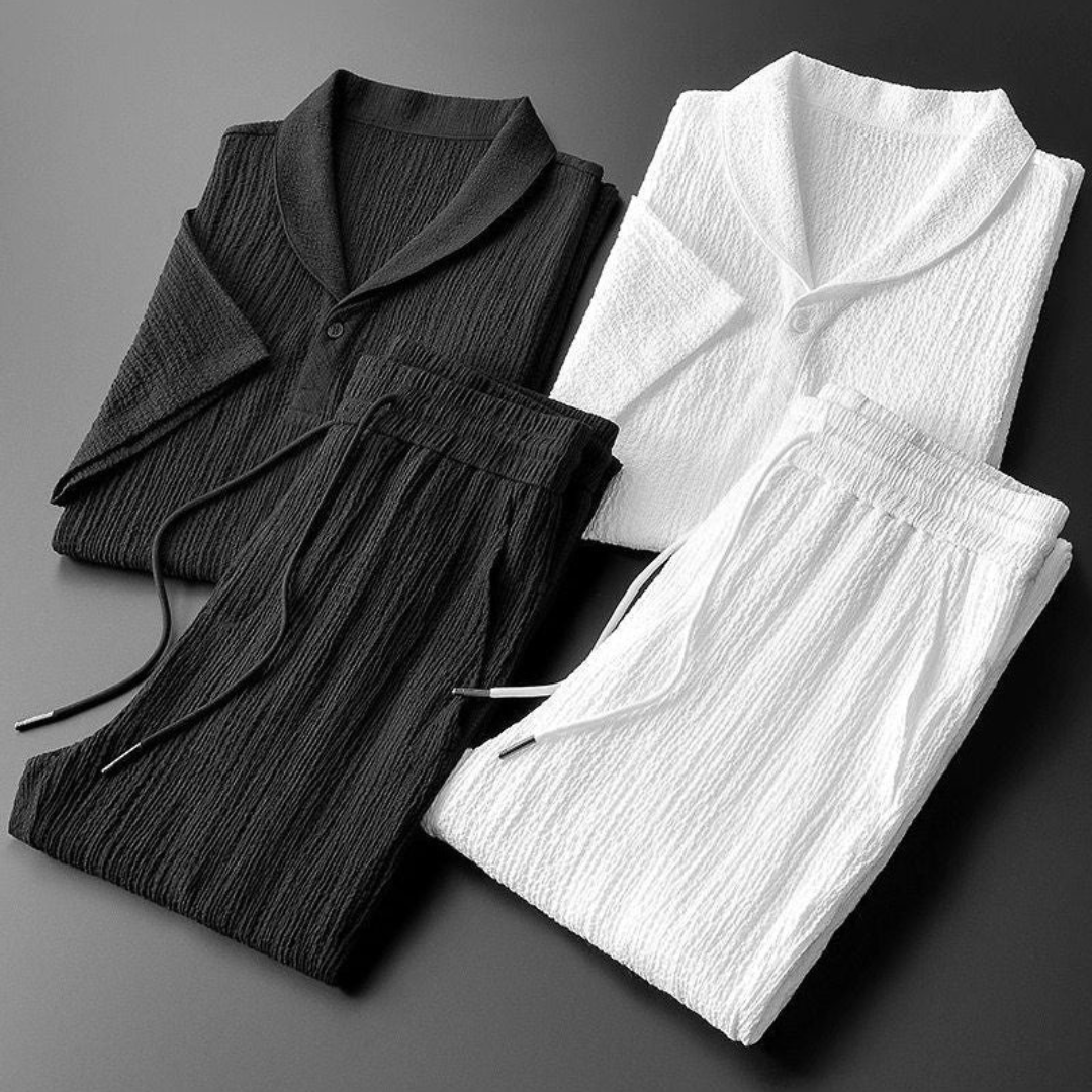 Nova Men 2 Piece Cotton Shirt Pants Set