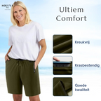 Womens Shorts Stretch Non Chafing Breathable Quick Dry Fabric