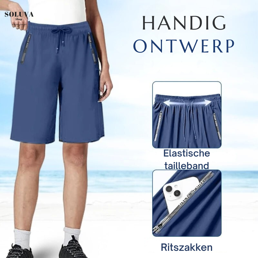 Womens Shorts Stretch Non Chafing Breathable Quick Dry Fabric