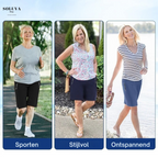 Womens Shorts Stretch Non Chafing Breathable Quick Dry Fabric