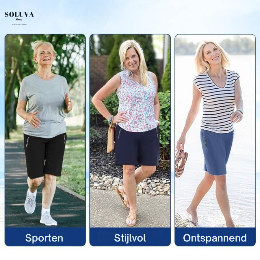 Womens Shorts Stretch Non Chafing Breathable Quick Dry Fabric