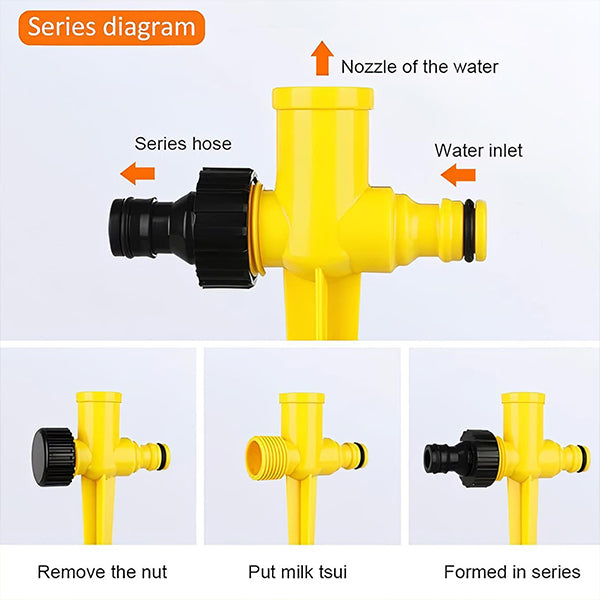 Kira | 360° Garden Sprinkler | Adjustable Spray, Full Coverage | Weather-Resistant