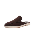 Della | Men's Slip-On Loafers | Backless, Suede Style | Casual