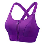 Women Sports Bra High Support Wire Free