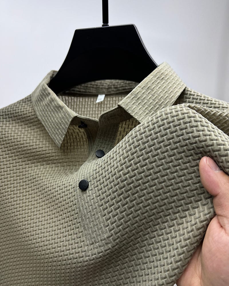 Linnea | Men's Mesh Polo Shirt | Short Sleeve, Breathable | Summer