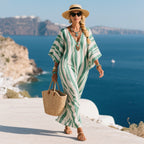 Kira | Kaftan Maxi Dress | Women's Long Kaftan | Striped, Loose Fit