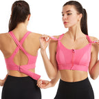 Women Sports Bra High Support Wire Free
