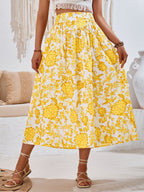 Maxi Skirt Women Floral Print Flowing Summer | Valentina