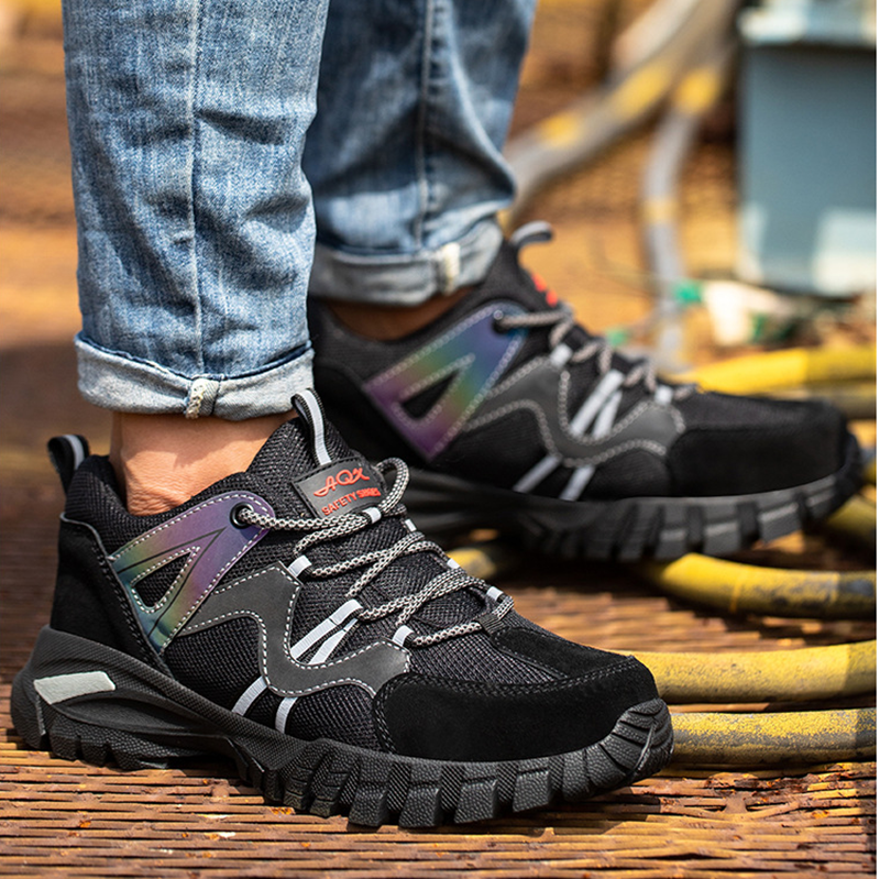 Marlow | Safety Shoes | Anti-Smash, Steel Toe, Non-Slip | Reflective, Breathable