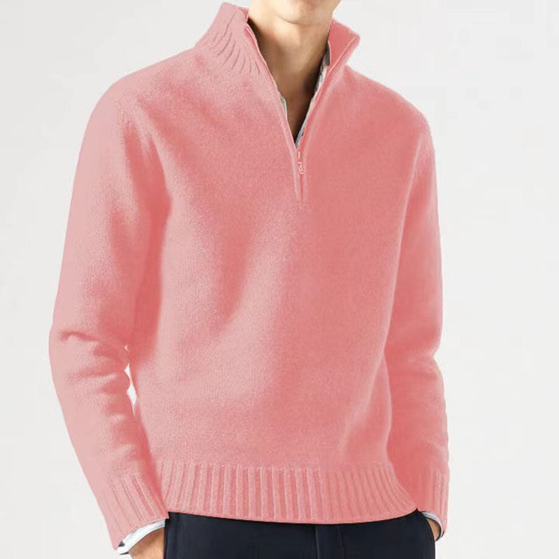Calla | Men's Half-Zip Pullover Sweater | Wool Blend, Warm
