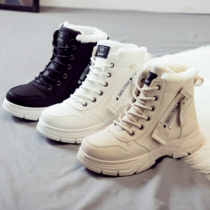 Women Lined Winter Boots Anti Slip