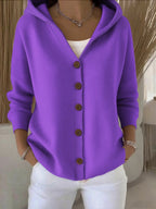 Xena | Women Patchwork Hooded Cardigan Vest