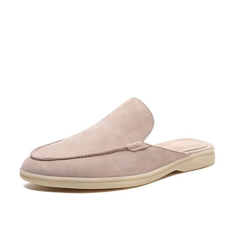 Della | Men's Slip-On Loafers | Backless, Suede Style | Casual