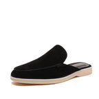 Della | Men's Slip-On Loafers | Backless, Suede Style | Casual