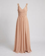 Odette | Evening Dress Women | V-Neck, Sleeveless, Side Slit | Long