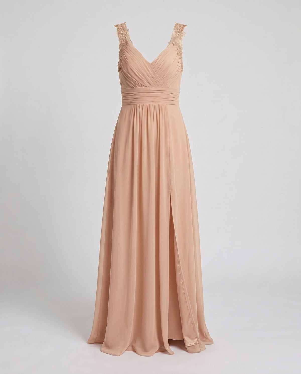 Odette | Evening Dress Women | V-Neck, Sleeveless, Side Slit | Long