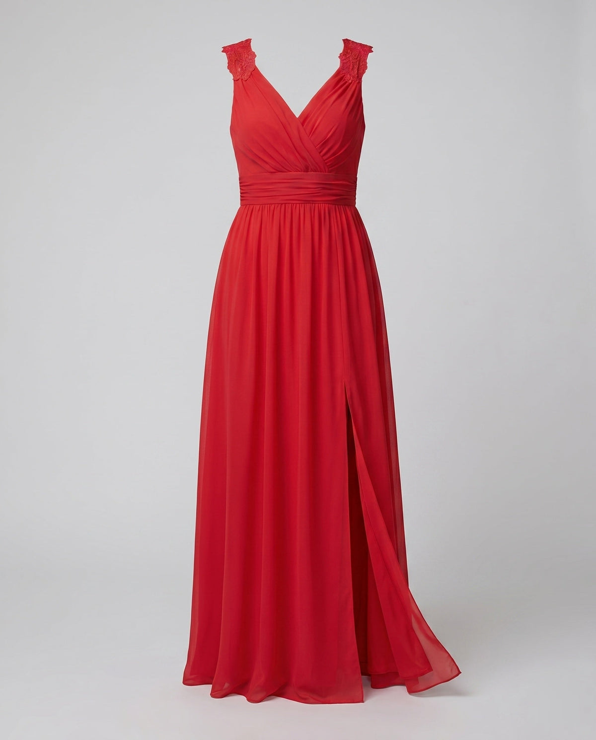Odette | Evening Dress Women | V-Neck, Sleeveless, Side Slit | Long