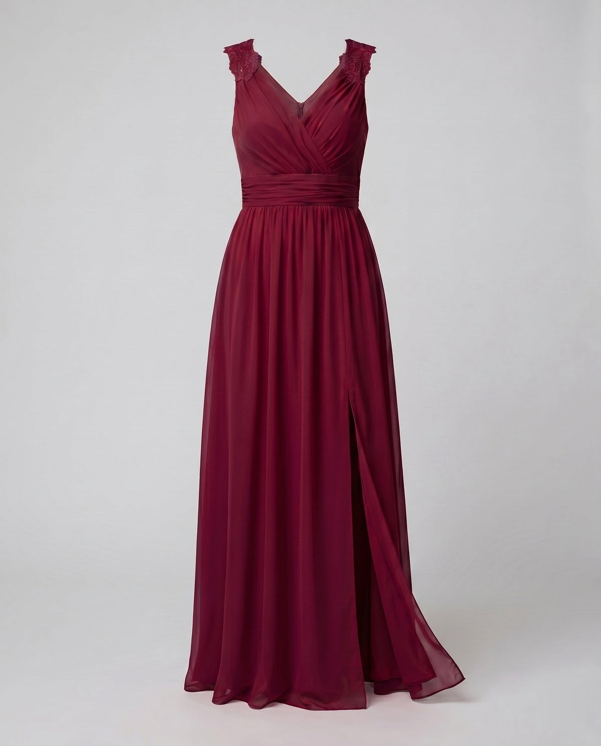 Odette | Evening Dress Women | V-Neck, Sleeveless, Side Slit | Long
