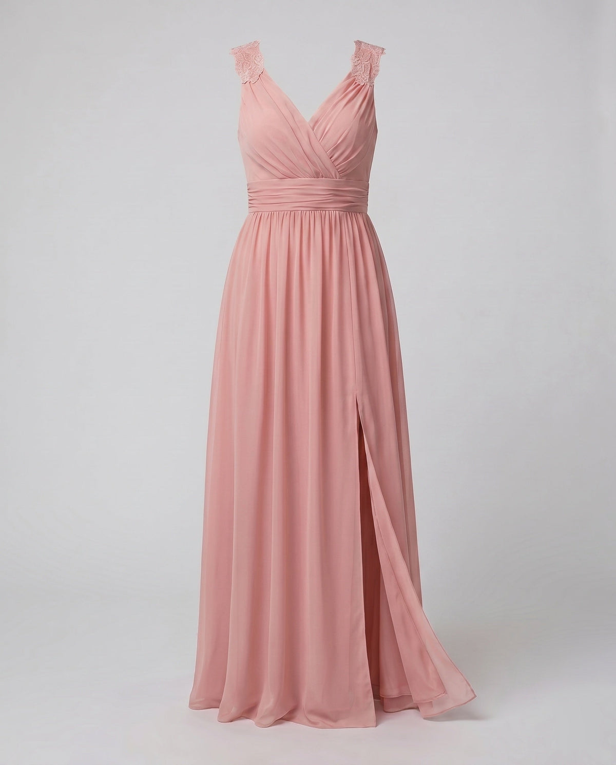 Odette | Evening Dress Women | V-Neck, Sleeveless, Side Slit | Long
