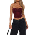 Women Corset Top Floral Fitted | Wenna