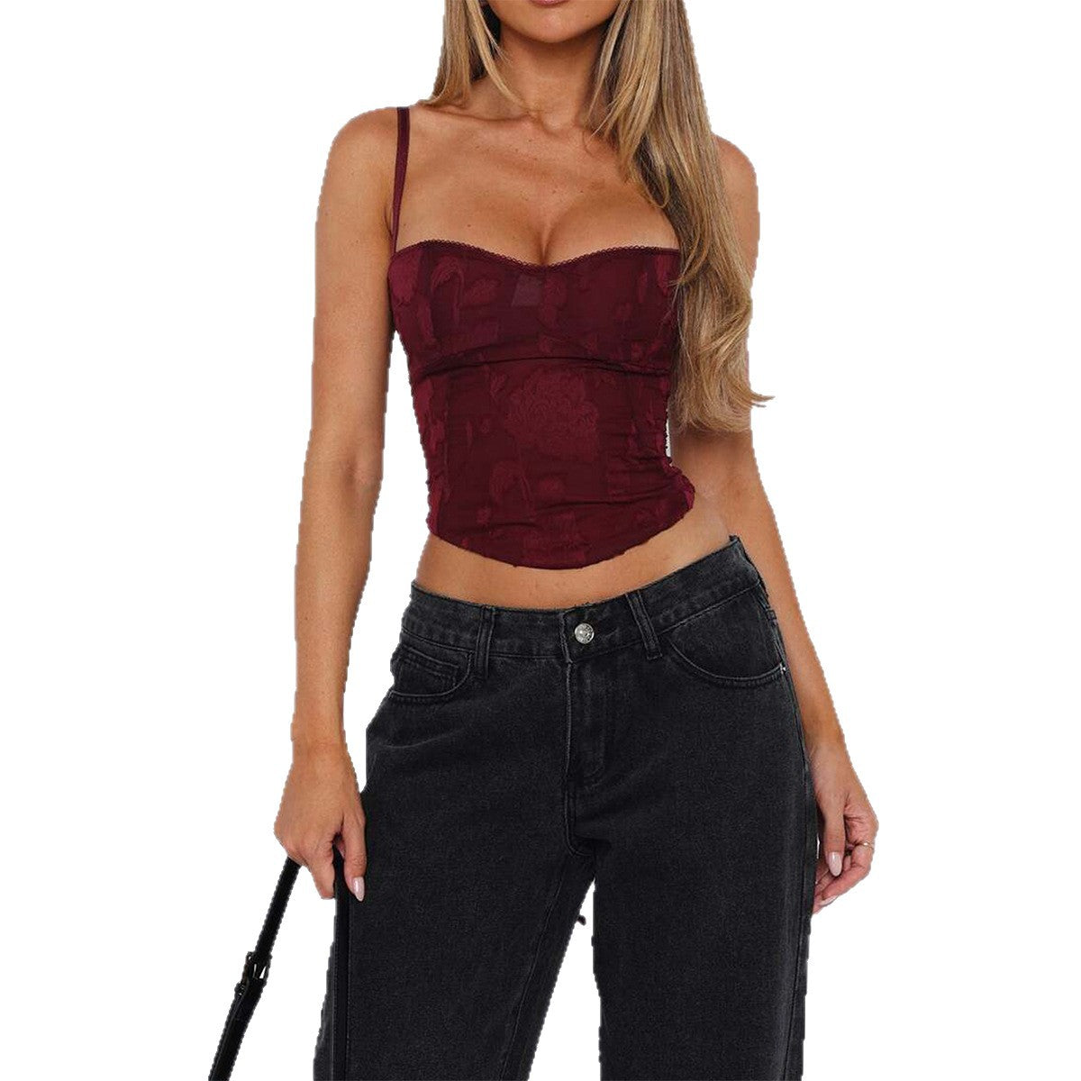 Women Corset Top Floral Fitted | Wenna