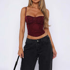 Women Corset Top Floral Fitted | Wenna