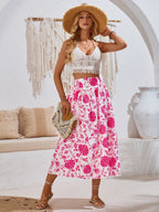 Maxi Skirt Women Floral Print Flowing Summer | Valentina