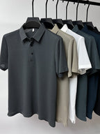 Linnea | Men's Mesh Polo Shirt | Short Sleeve, Breathable | Summer