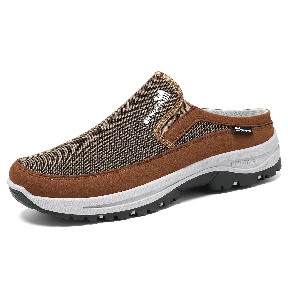 Mens Clogs Lightweight Breathable Mesh Slip On Memory Footbed