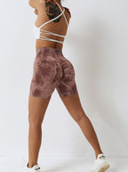 Della | Women's Scrunch Shorts | High Waist, Seamless | Workout & Yoga