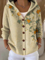 Xena | Women Patchwork Hooded Cardigan Vest