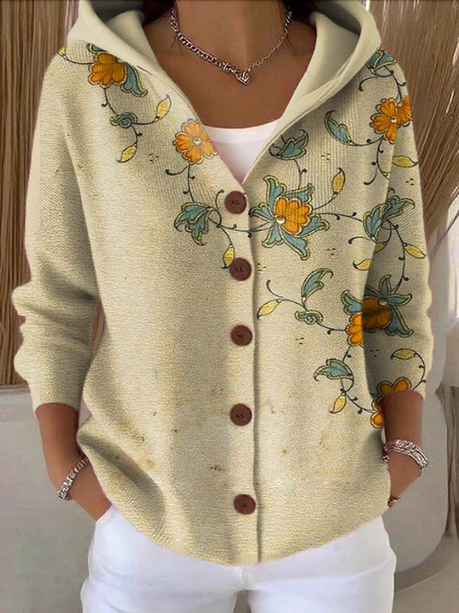 Xena | Women Patchwork Hooded Cardigan Vest