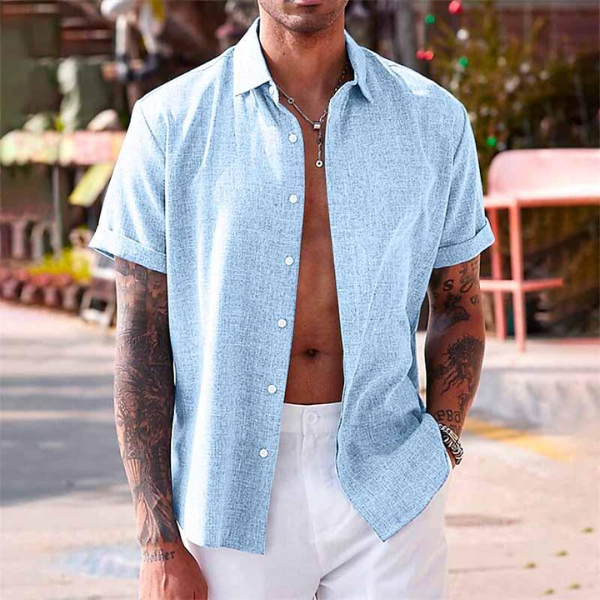 Xanthe | Men's Linen Shirt | Lightweight, Breathable, Summer