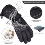 Calla | Heated Gloves | Rechargeable, 3 Heat Settings | Unisex, Black