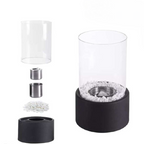 Fleur | Oil Lamp | Decorative Ethanol Flame Lamp | Metal & Glass, Indoor & Outdoor