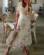 Vera | Women's Boho Maxi Dress | Loose Fit, Fringe Detail