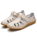 Women non-slip supportive sandals open toe flat slip-on ergonomic design