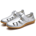 Women non-slip supportive sandals open toe flat slip-on ergonomic design